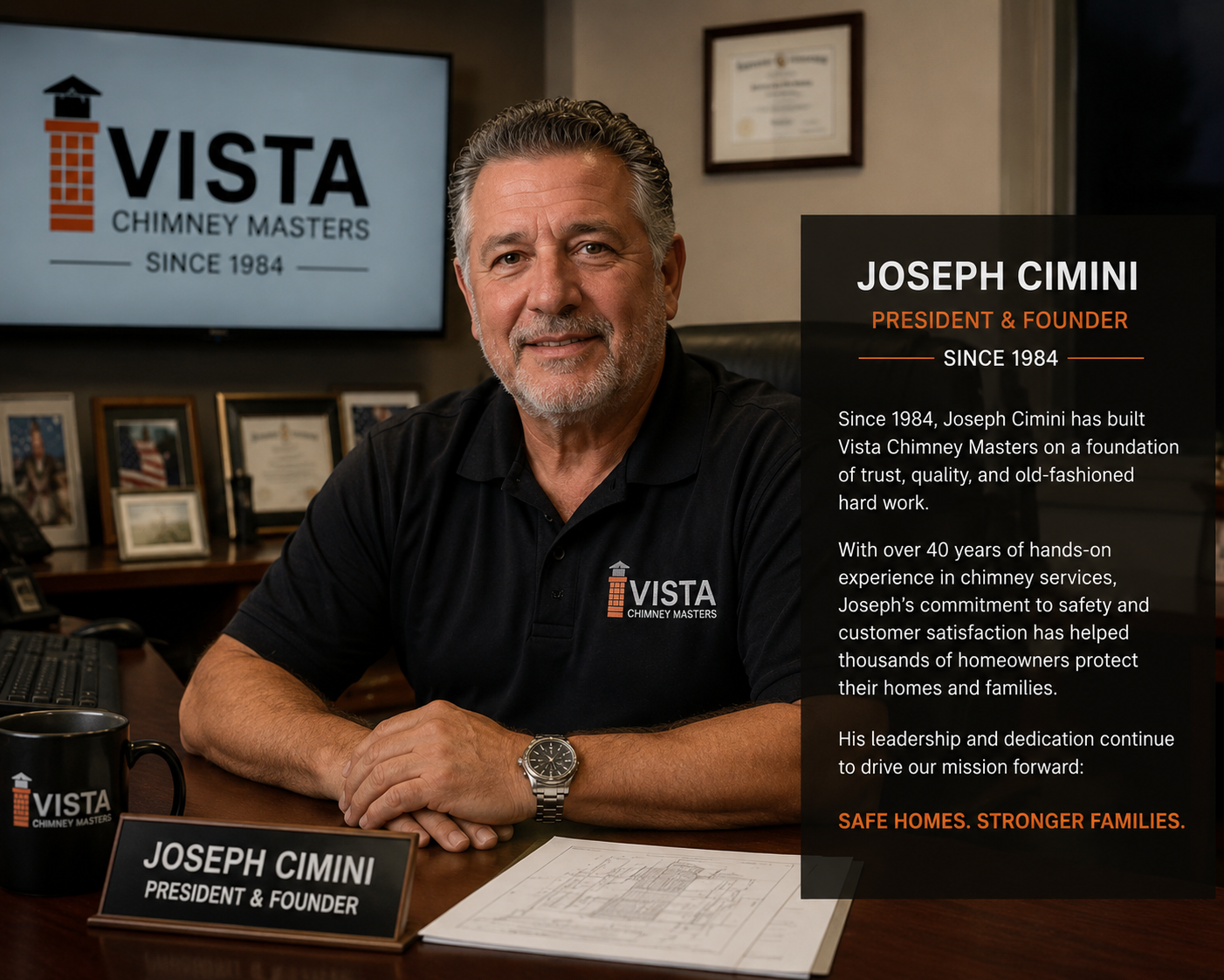 Joseph Cimini, President & Founder at Vista Chimney Masters